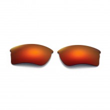 New Walleva Fire Red Polarized Replacement Lenses For Oakley Quarter Jacket(OO9200 Series) Sunglasses